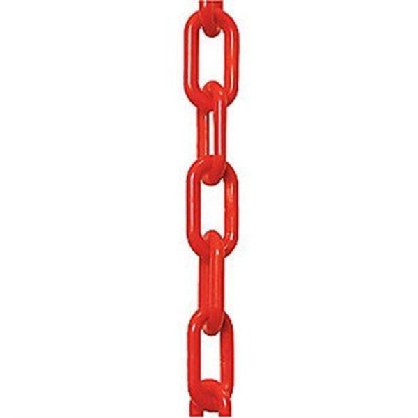 Nmc Plastic Chain, 2"x50Ft, Red PC2R50